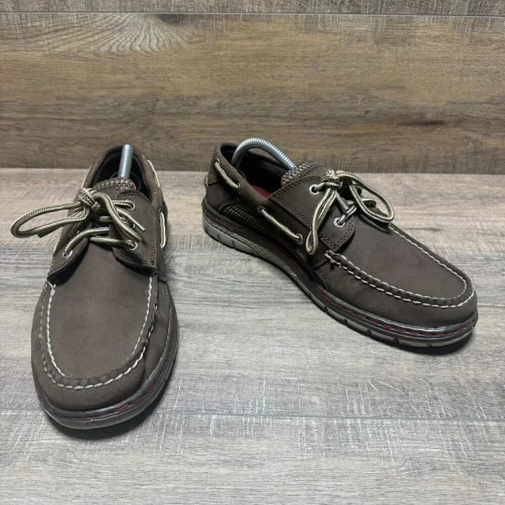 Sperry Billfish Ultralite Brown Leather Boat Shoe Men' Size 9
